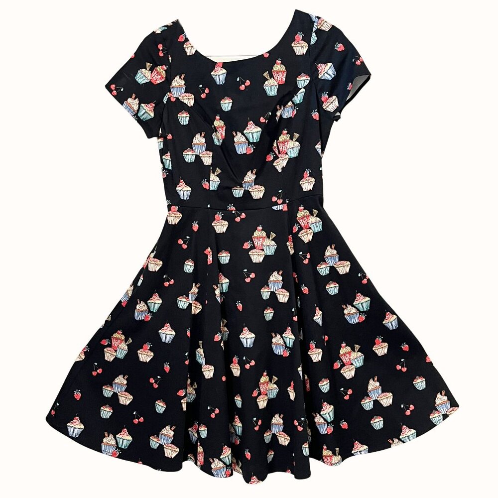 ATTIC SALT - Cupcake and Cherry Midi Dress - with pockets!!